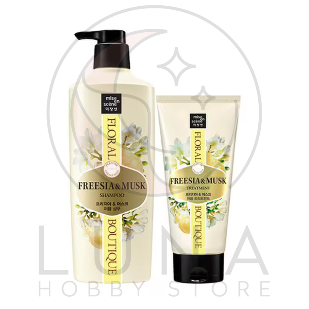 Mise en Scène Floral Boutique Freesia & Musk | Shampoo & Treatment | 미장센 플로럴 부띠끄 프리지아 앤 머스크