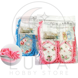 Floral Mop Slippers | Multi-Cleaning Indoor Slippers | 극세사 청소 실내화 | One-Size