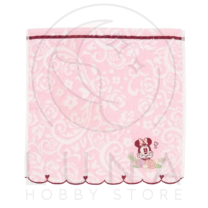 Tokyo Disney Resort | Minnie Mouse Lace Scallop Mini Towel | Pink Floral Pattern