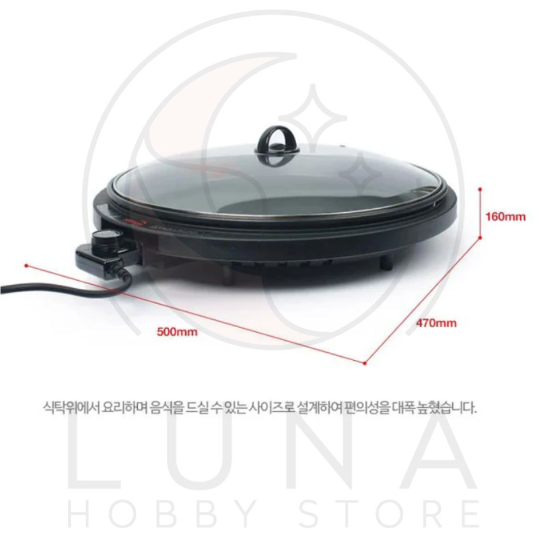 Hae Maru | Electric Frying Pan | Korean Multi Cooker with Lid | HM-9100P 해마루 전기프라이팬 - Image 10