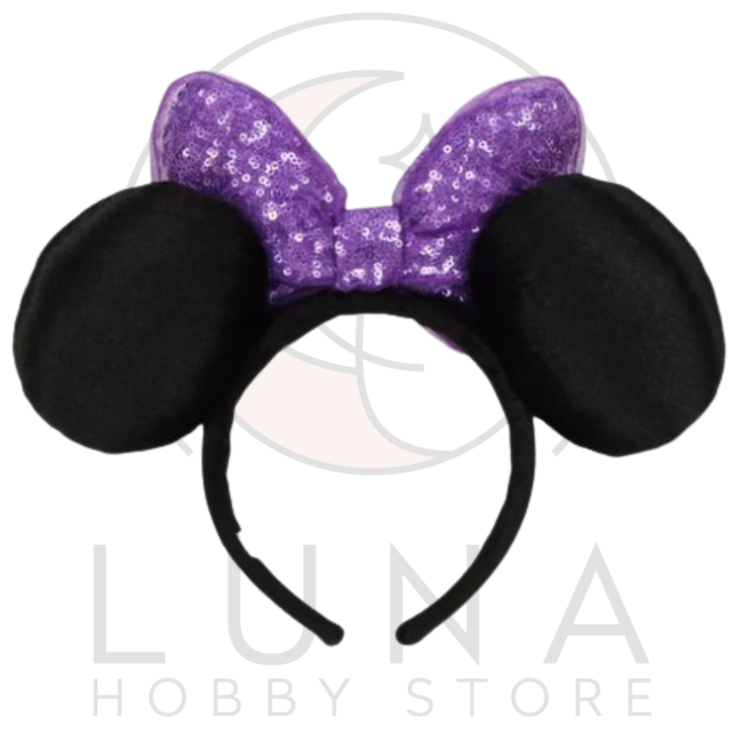 Minnie Ears Headband | Purple Sequin Bow | Tokyo Disney Resort Exclusive - Image 3