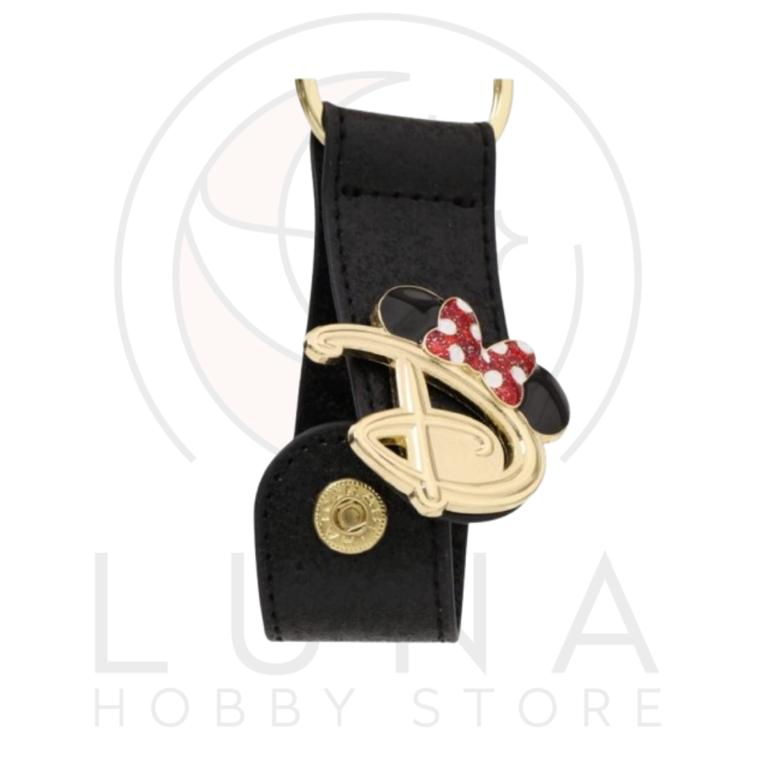 Tokyo Disney Resort | Disney Headband Holder Keychain | Minnie Icon with D Charm - Image 2