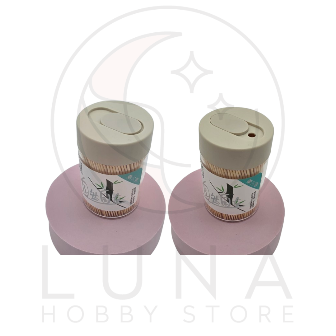 Bamboo Toothpick | Push-Pop Lid Dispenser | 자연대나무 | 約700개입 - Image 2
