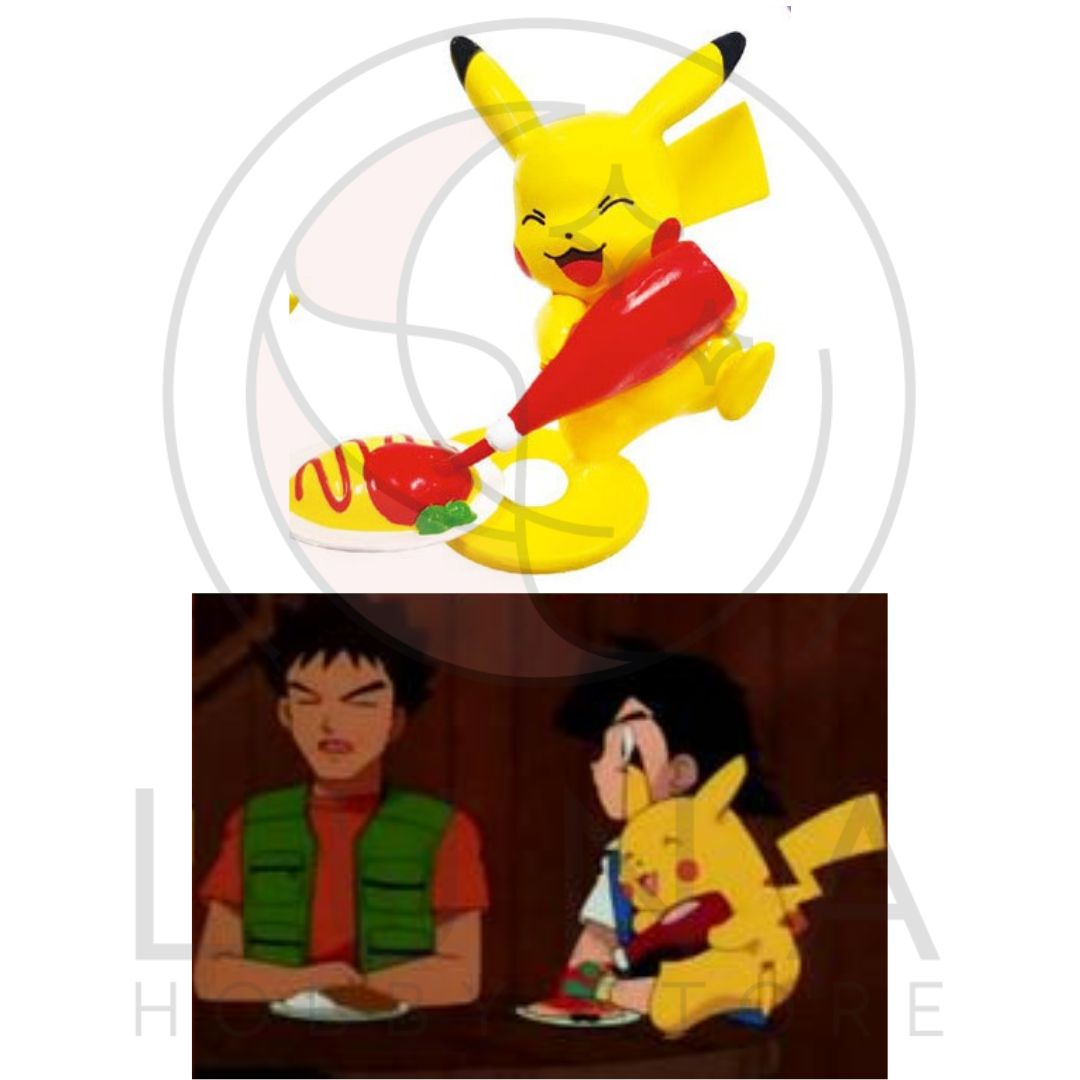 Pokémon Ketchup Pikachu Figure Set | 케찹 피카츄 피규어 세트 | 7 Expressions + Poké Ball Case - Image 6