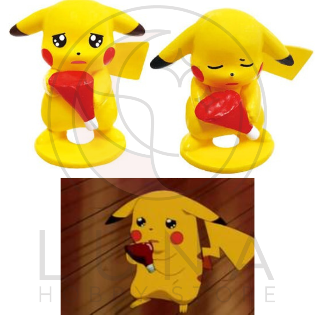 Pokémon Ketchup Pikachu Figure Set | 케찹 피카츄 피규어 세트 | 7 Expressions + Poké Ball Case - Image 8