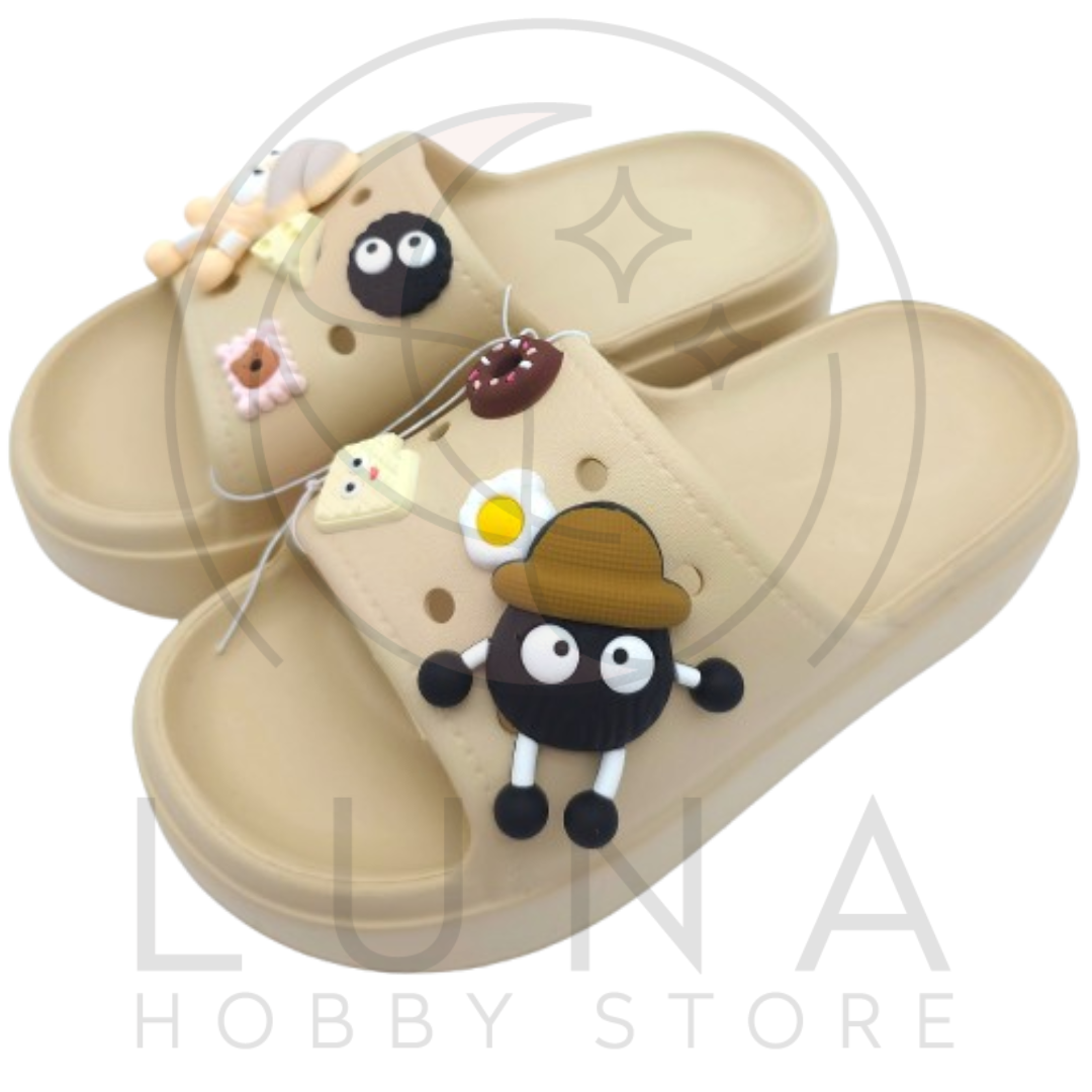 Women’s Platform Slippers | Cute Character Slides with Food Charms - Image 5