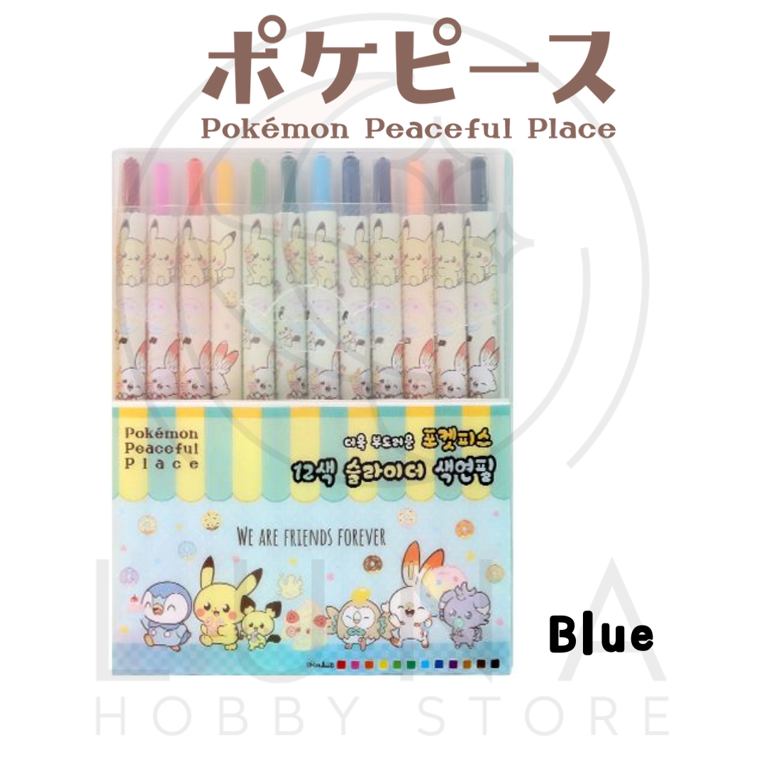 Pokémon Peaceful Place | 12-Color Slider Pencils Set | 포켓피스 슬라이더 색연필 12색 - Image 3