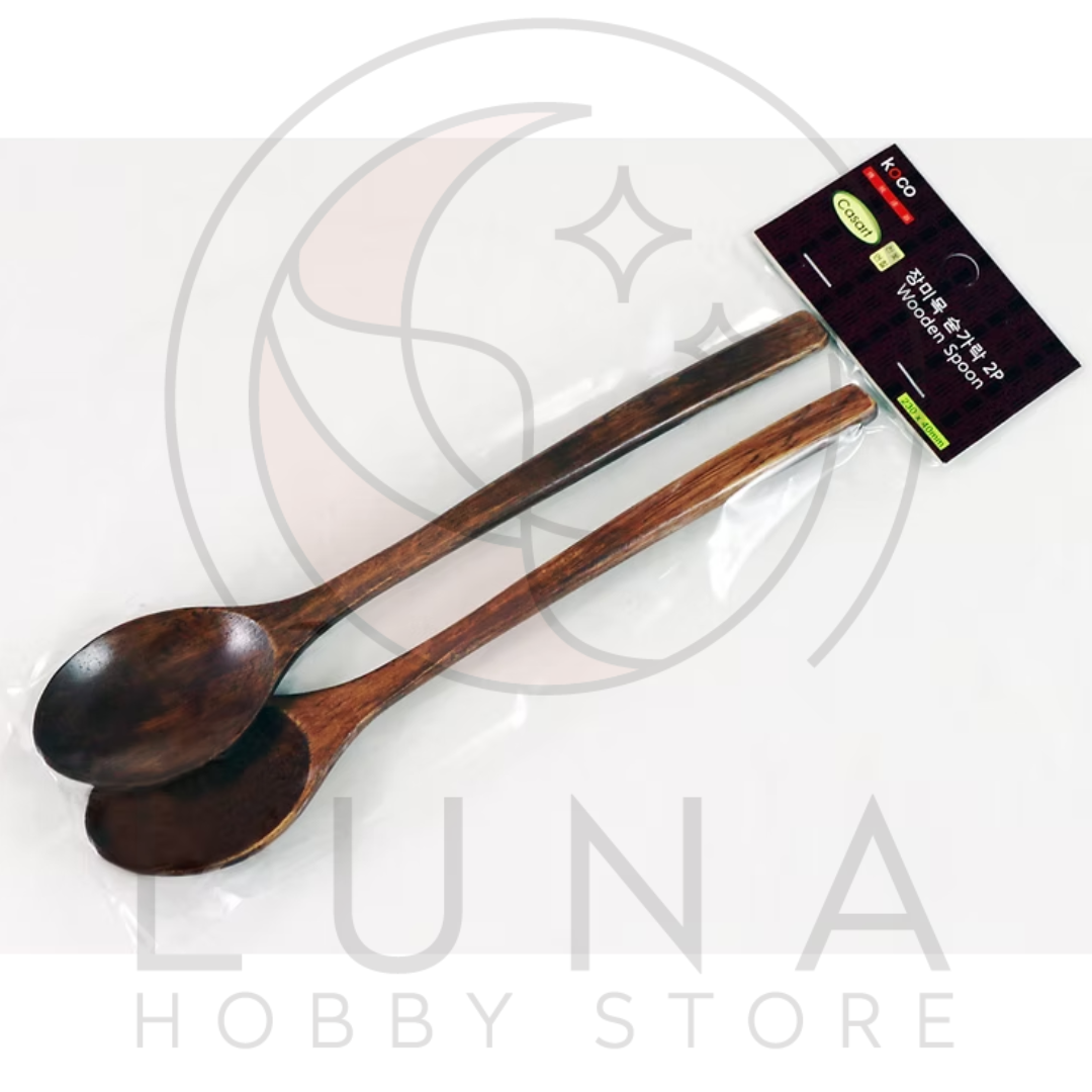 CASART | Lacquered Rosewood Spoon Set (2P) | 천연 옻칠 장미목 숟가락 2P