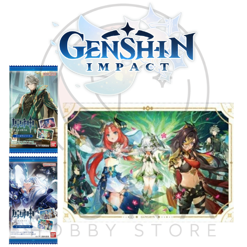 Genshin Impact Seal Wafer Holographic Stickers | Bandai 2025 Collection | 原神 シールウエハース - Image 12