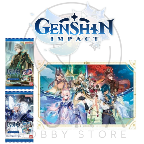 Genshin Impact Seal Wafer Holographic Stickers | Bandai 2025 Collection | 原神 シールウエハース - Image 18