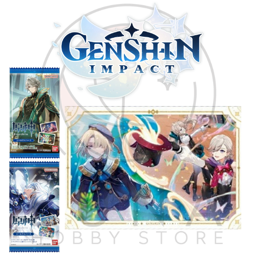 Genshin Impact Seal Wafer Holographic Stickers | Bandai 2025 Collection | 原神 シールウエハース - Image 19