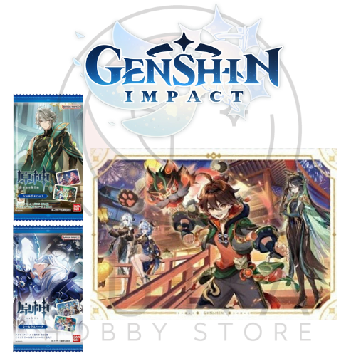 Genshin Impact Seal Wafer Holographic Stickers | Bandai 2025 Collection | 原神 シールウエハース - Image 23