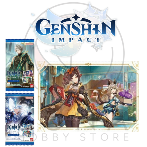 Genshin Impact Seal Wafer Holographic Stickers | Bandai 2025 Collection | 原神 シールウエハース - Image 24