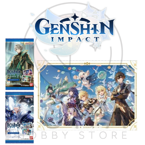 Genshin Impact Seal Wafer Holographic Stickers | Bandai 2025 Collection | 原神 シールウエハース - Image 25