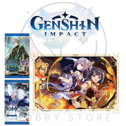 Genshin Impact Seal Wafer Holographic Stickers | Bandai 2025 Collection | 原神 シールウエハース - Image 6