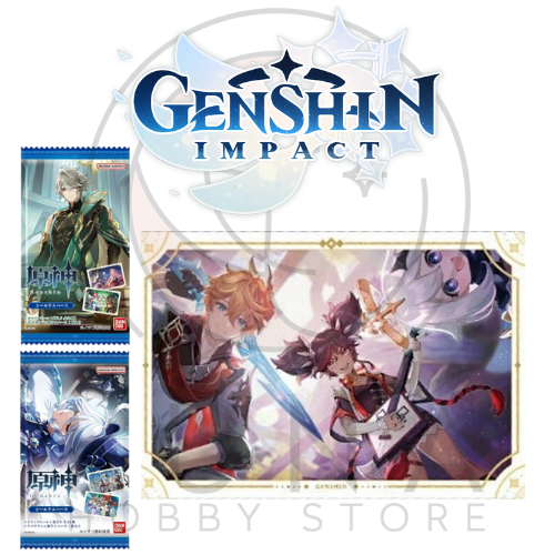 Genshin Impact Seal Wafer Holographic Stickers | Bandai 2025 Collection | 原神 シールウエハース - Image 7