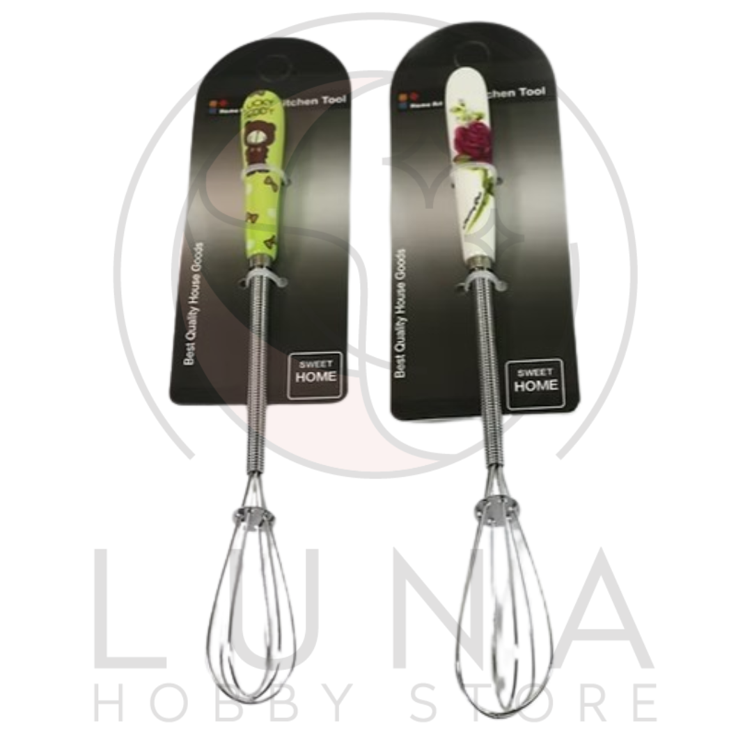 HA Mini Whisk | Rose or Bear Handle | 미니 거품기 (로즈/베어)