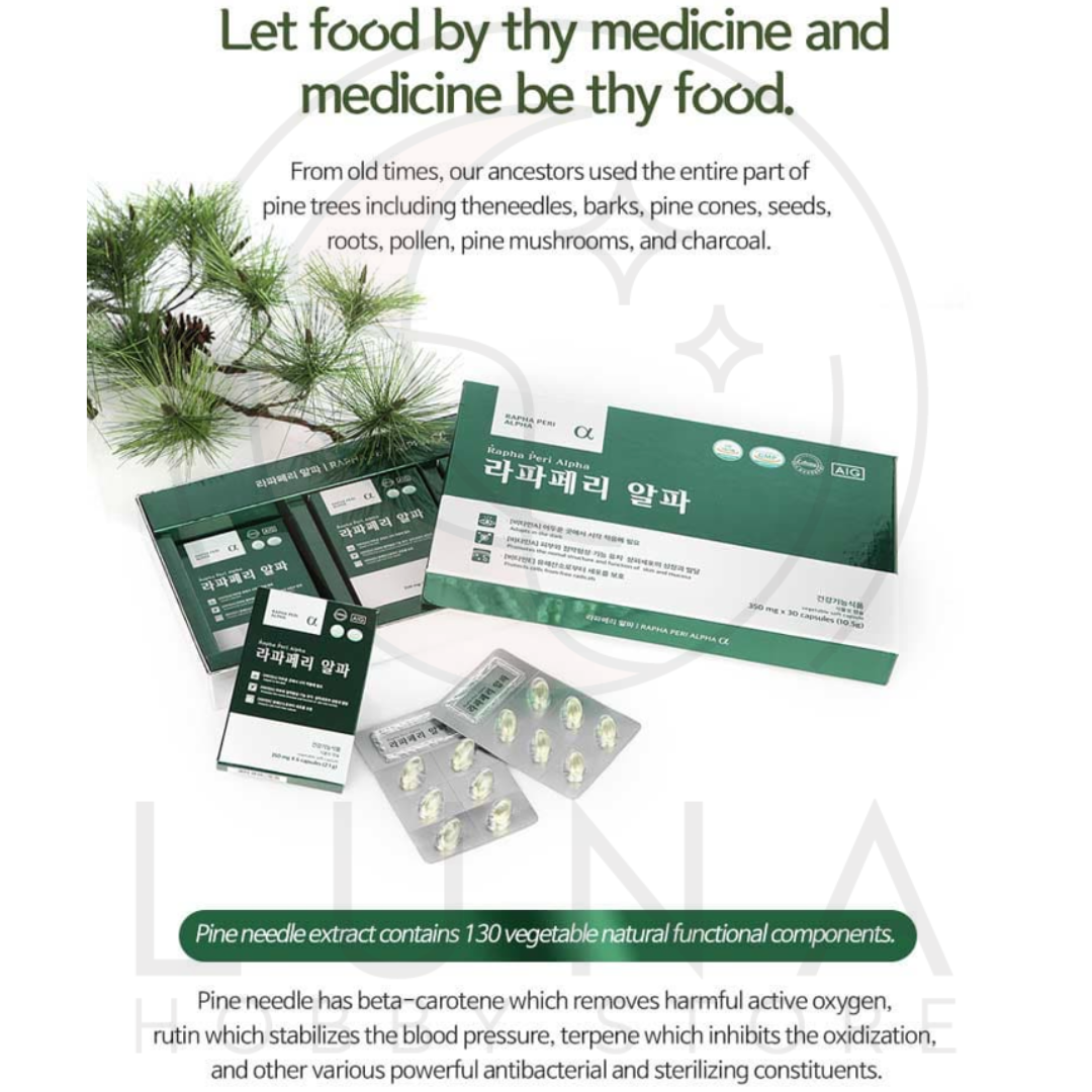 Rapha Peri Alpha | Pine Needle Extract Supplement | 라파 페리 알파 - Image 3